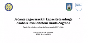 Održan prvi sastanak s udrugama osoba s invaliditetom...